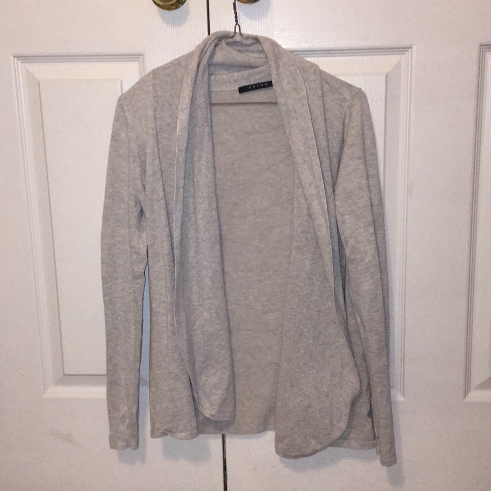 cyrus women’s open front sweater